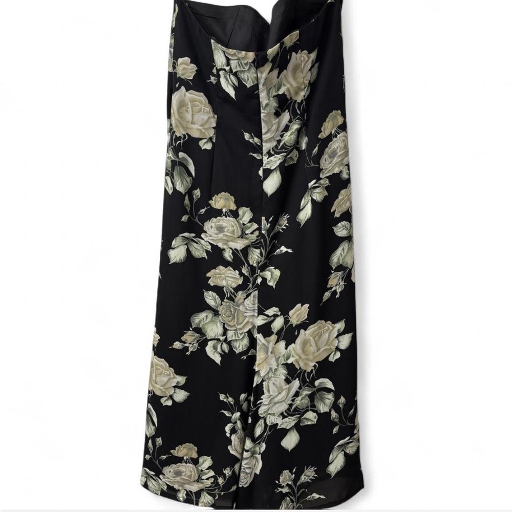 Scott McClintock Black Floral Strapless Dress - Picture 3 of 6